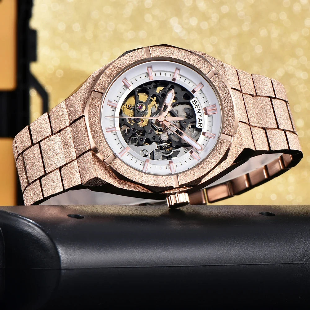 Reloj Hombre Neptuno Oro Rosa / Blanco