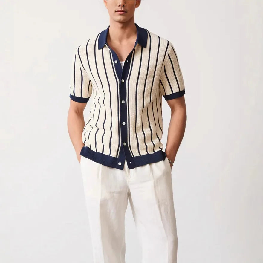 Camisa de Tricot Hombre Manga Corta Casual Iguazú - foto 3