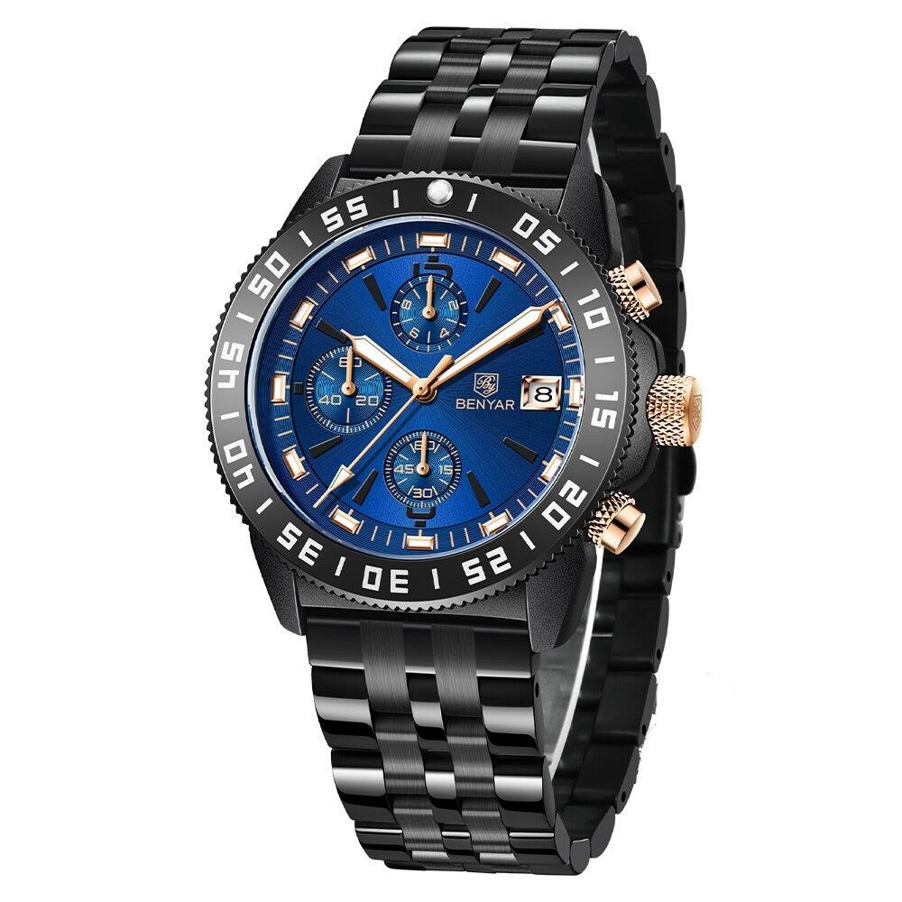 Reloj Hombre Trueno Caucho / Plata / Azul