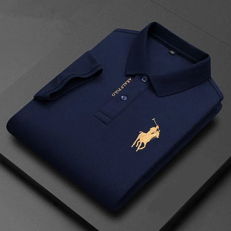 Camisa Polo Hombre Colegiales Algodón Manga Corta Bordada Casual - foto 2