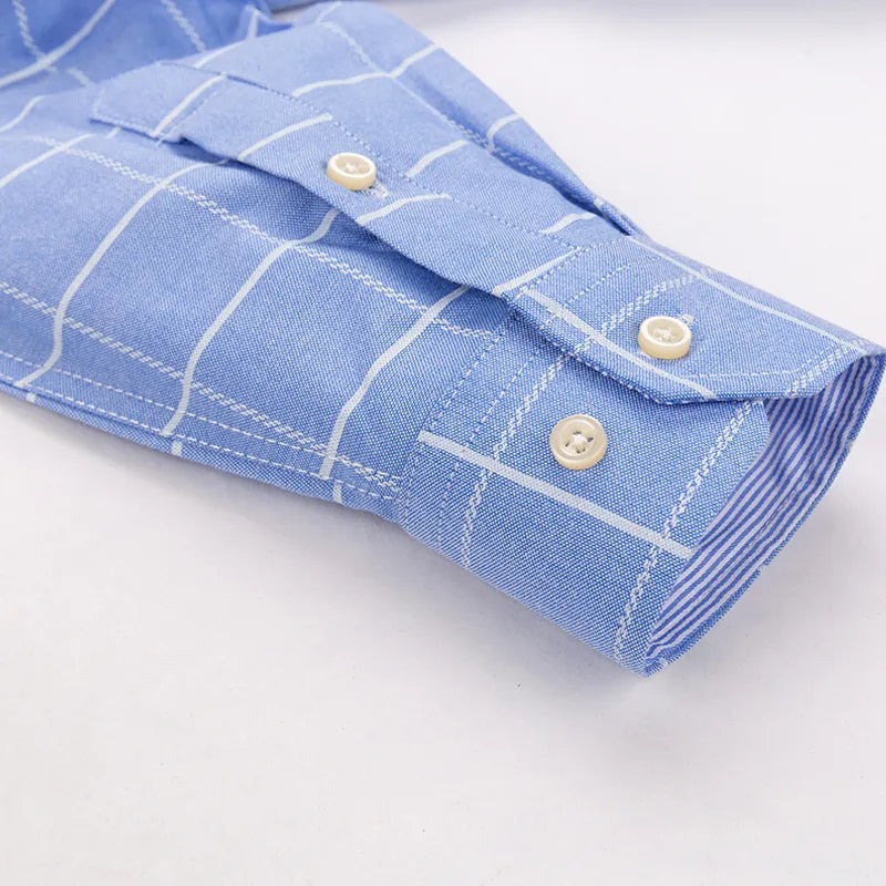 Camisa Hombre a Cuadros Manga Larga 100% Algodón Chascomús - foto 6