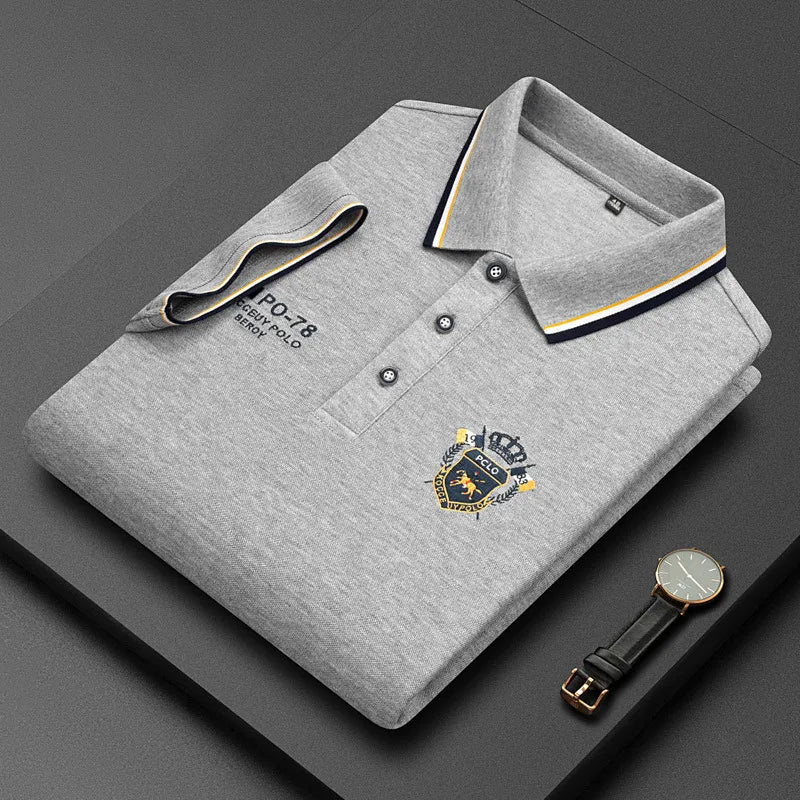 Camisa Polo Hombre Manga Corta Algodón Premium Casual Bordada - foto 15