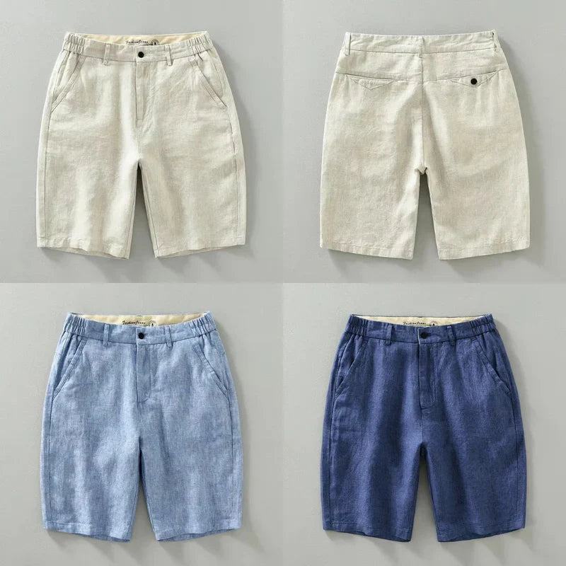 Short de Lino Hombre Old Money Capri - foto 6