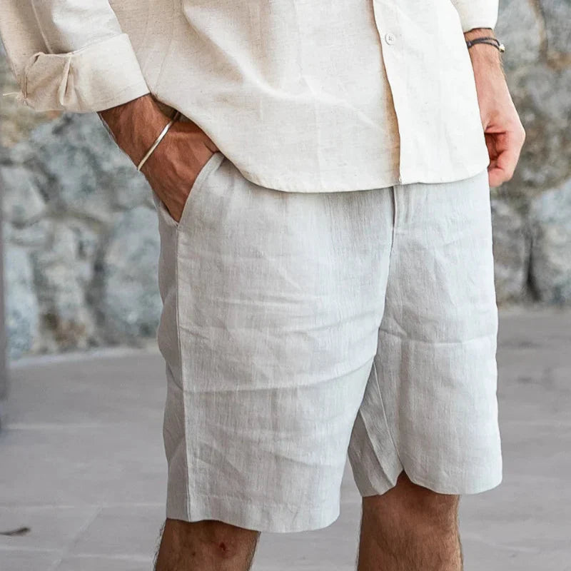 Short de Lino Hombre Old Money Milford - foto 2
