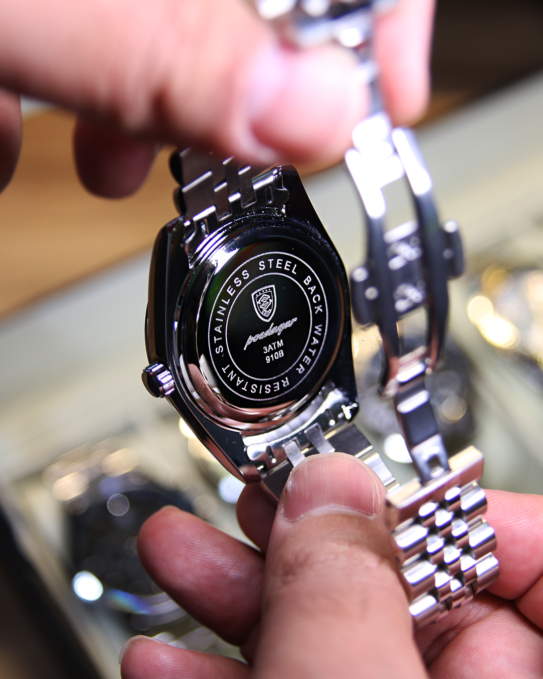 Reloj Hombre Platea Plata / Azul