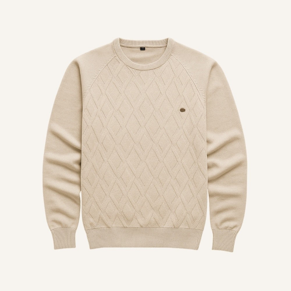 Sweater Hombre Trama Rombos Algodón Premium Humahuaca - foto 2