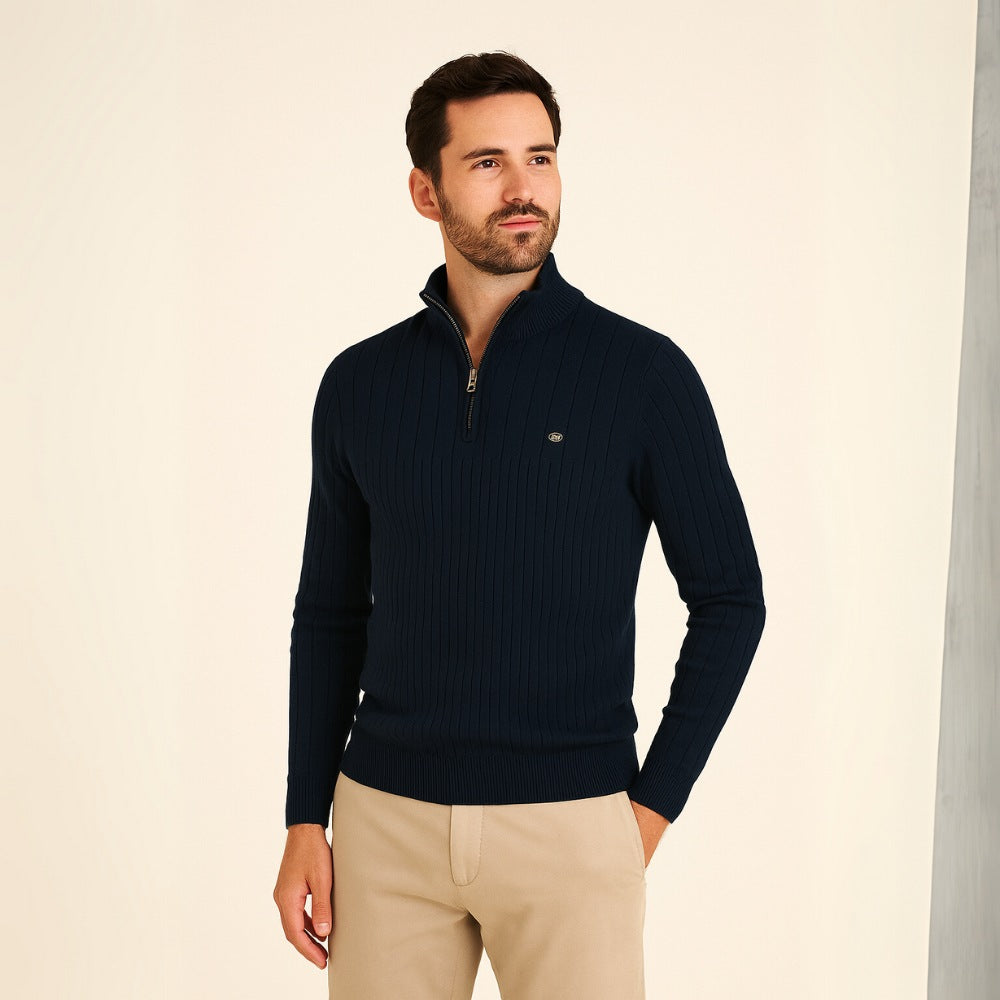 Sweater Hombre Cuello Alto con Cierre Algodón Premium Tilcara - foto 8