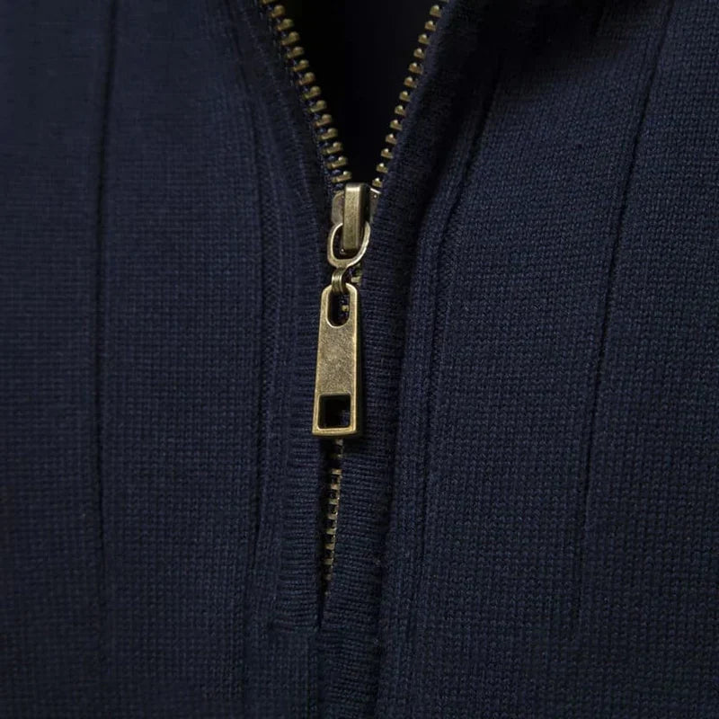 Sweater Hombre Cuello Alto con Cierre Algodón Premium Tilcara - foto 9