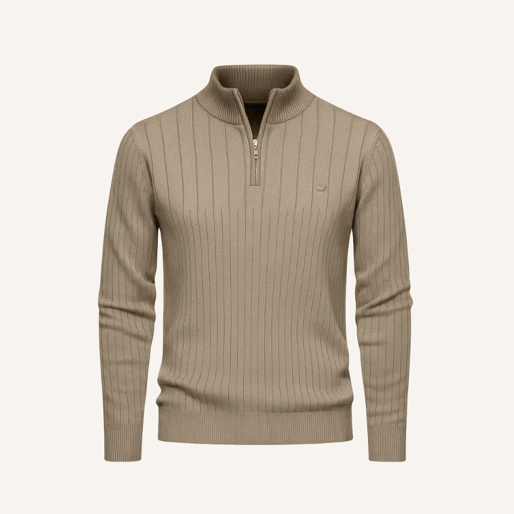Sweater Hombre Cuello Alto con Cierre Algodón Premium Tilcara - foto 5