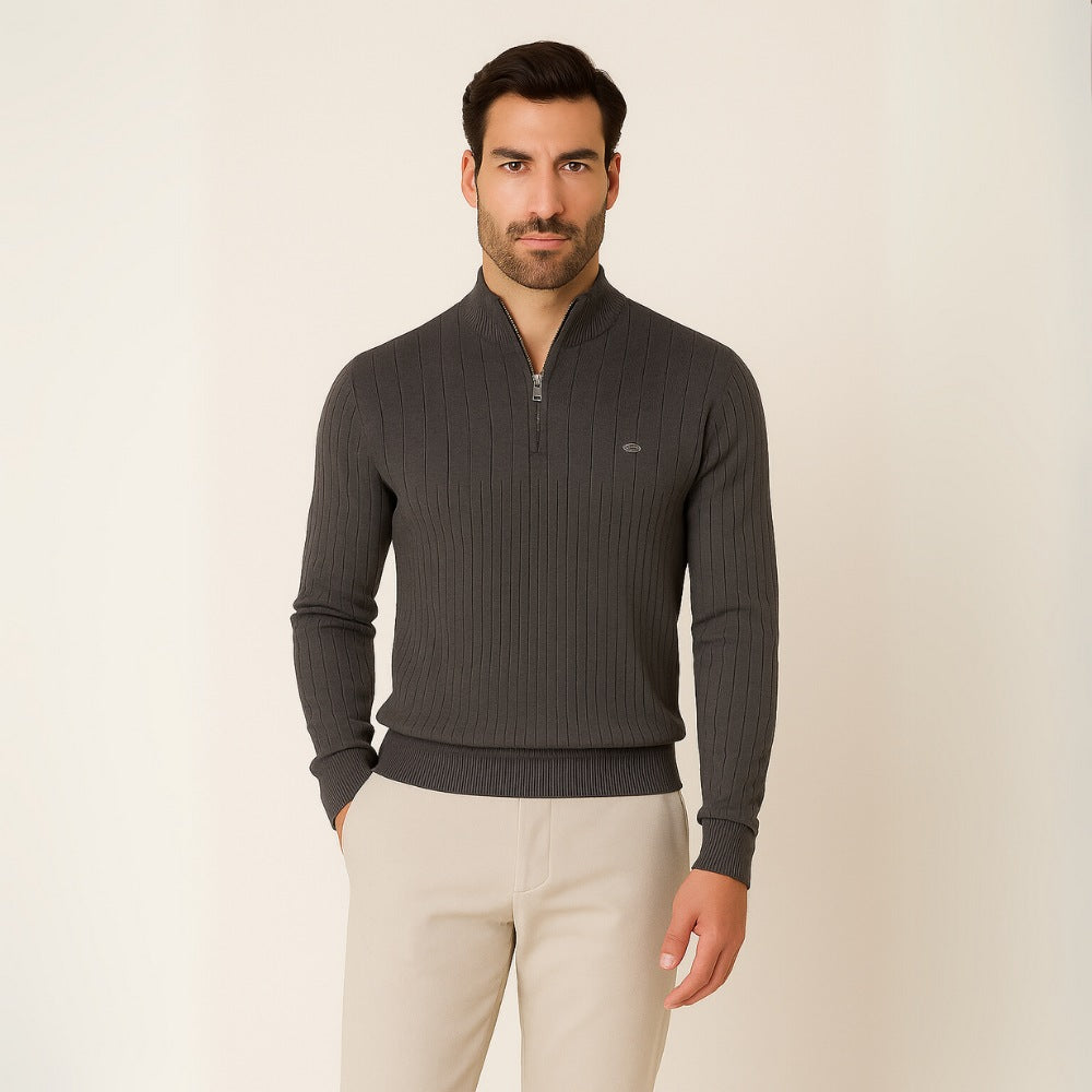 Sweater Hombre Cuello Alto con Cierre Algodón Premium Tilcara - foto 12