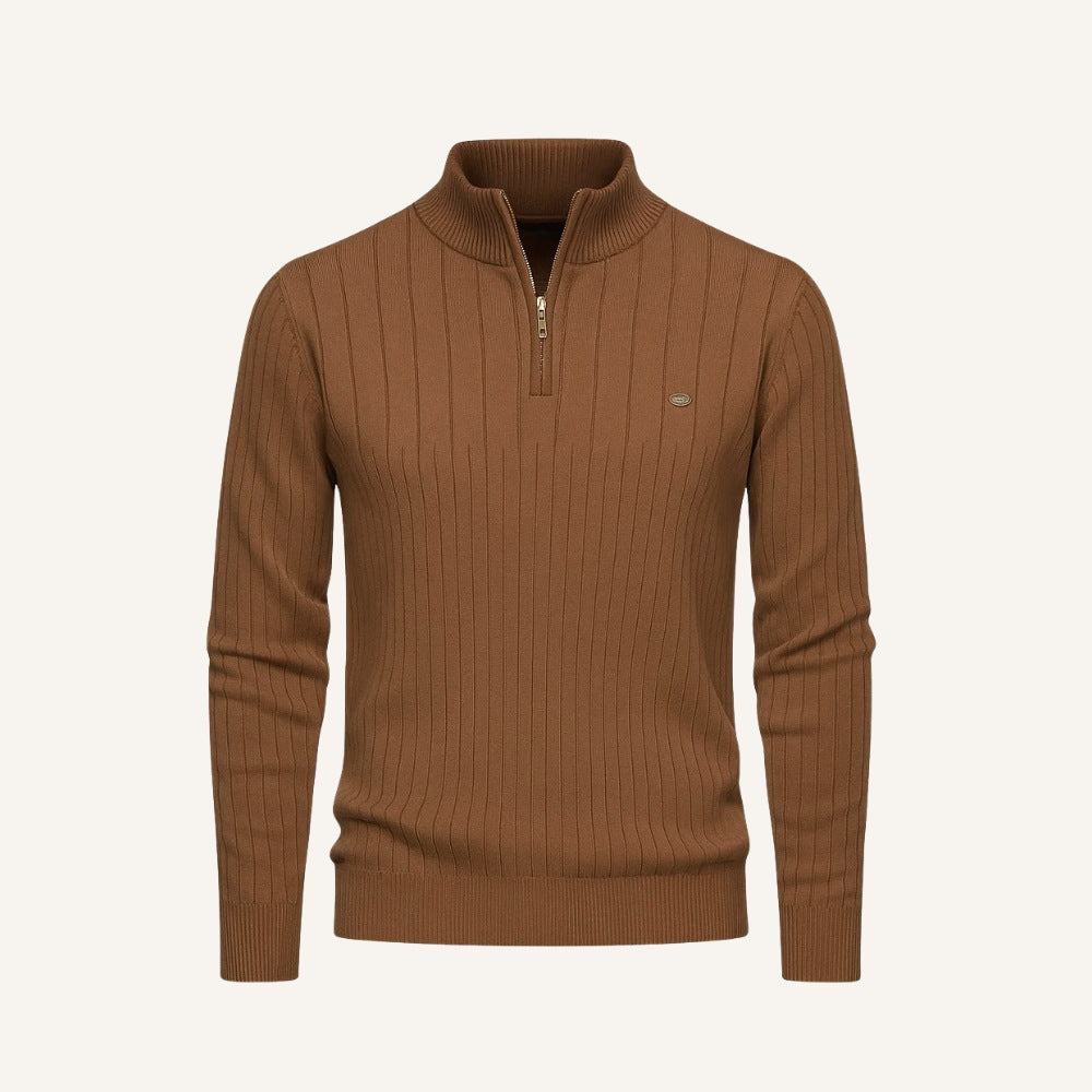 Sweater Hombre Cuello Alto con Cierre Algodón Premium Tilcara - foto 2