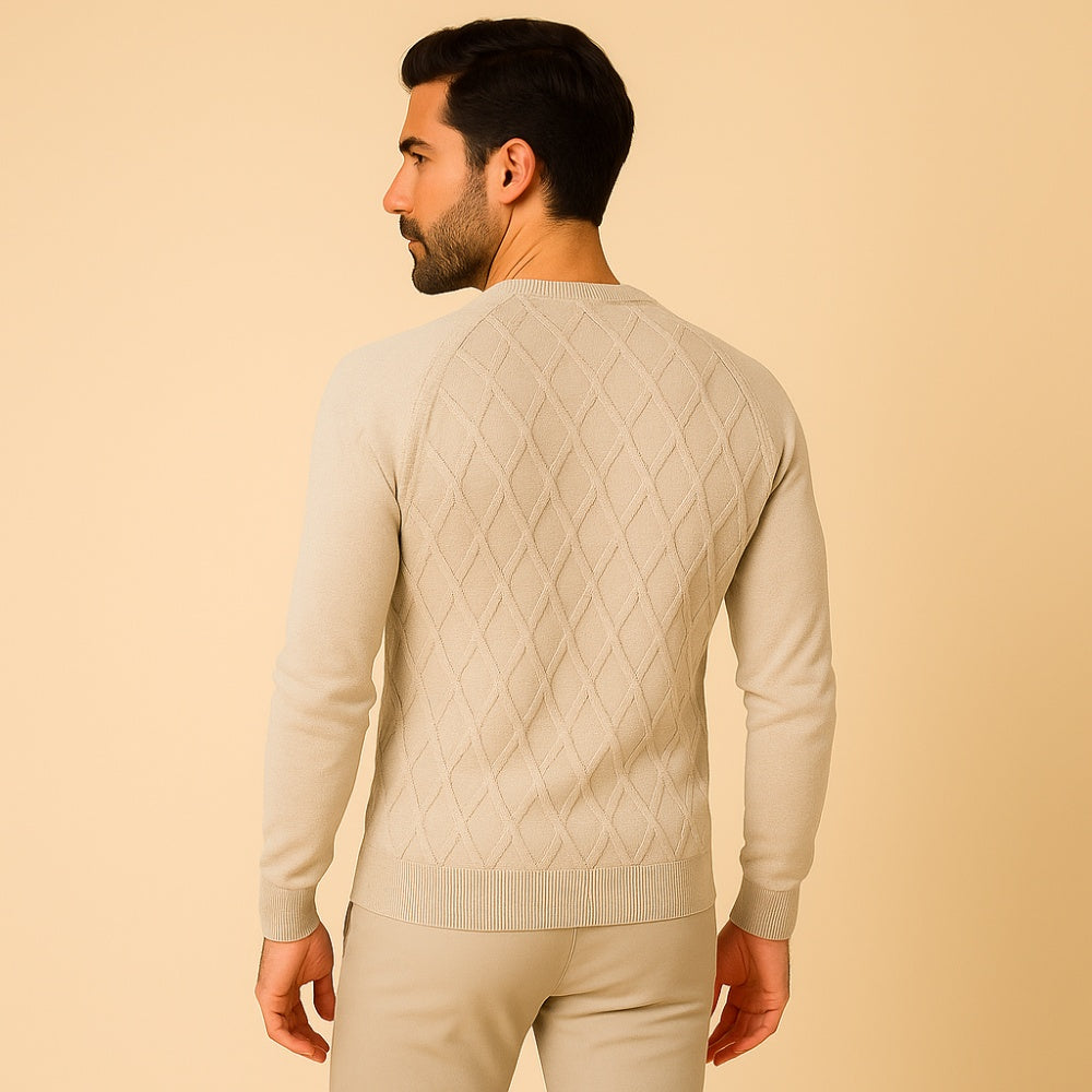 Sweater Hombre Trama Rombos Algodón Premium Humahuaca - foto 11