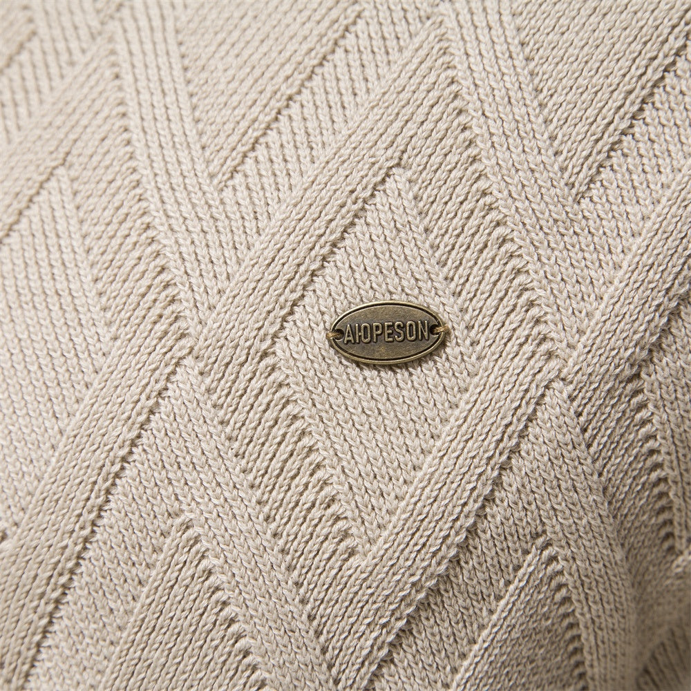 Sweater Hombre Trama Rombos Algodón Premium Humahuaca - foto 5