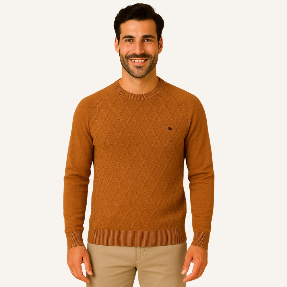 Sweater Hombre Trama Rombos Algodón Premium Humahuaca - foto 13
