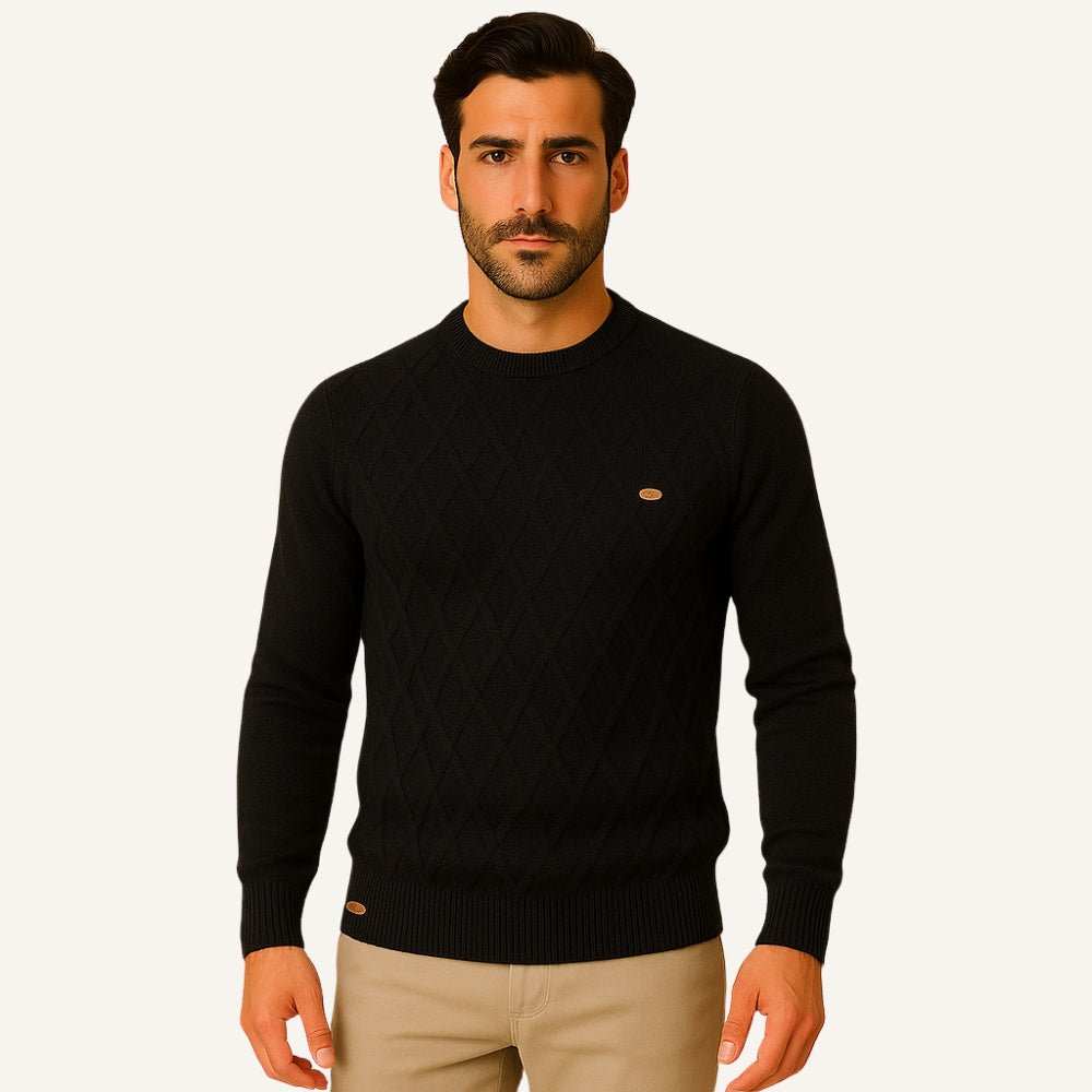 Sweater Hombre Trama Rombos Algodón Premium Humahuaca - foto 17