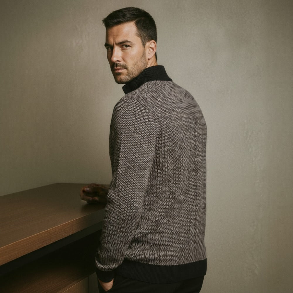 Sweater Hombre de Tricot Medio Cierre Premium Esquel - foto 5