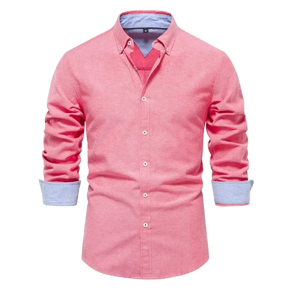 Camisa Oxford Hombre Slim Fit Manga Larga Puerto Madero - foto 10