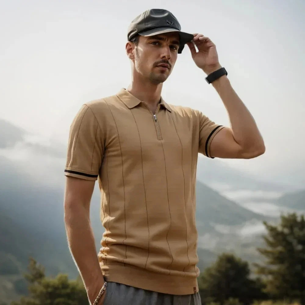 Camisa Polo Hombre Slim Fit con Medio Cierre Vicenza - foto 4
