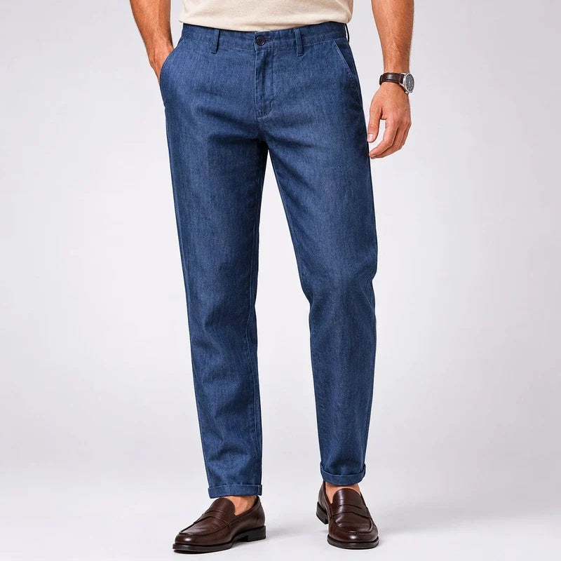 Pantalón de Lino Hombre Slim Fit Old Money Cafayate - foto 2