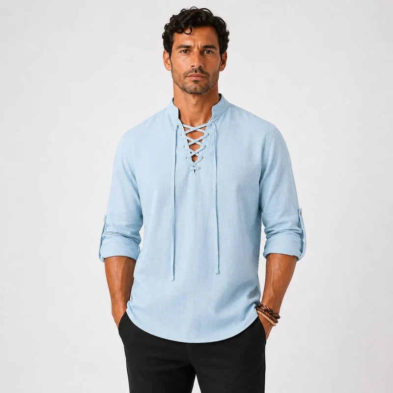 Camisa de Lino Hombre Villa Gesell