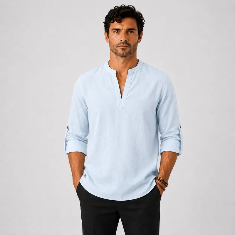 Camisa de Lino Hombre Mar de las Pampas - foto 2