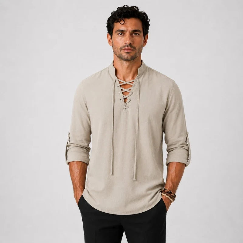 Camisa de Lino Hombre Villa Gesell - foto 4