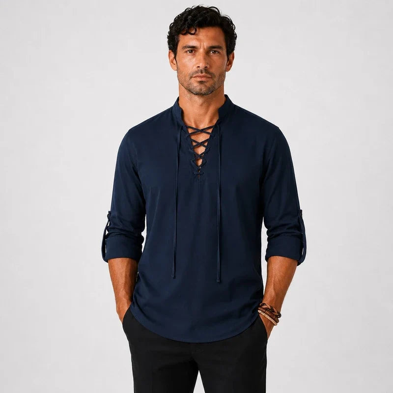 Camisa de Lino Hombre Villa Gesell - foto 2