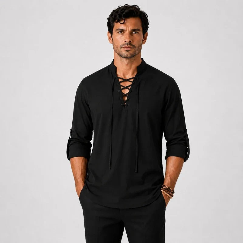 Camisa de Lino Hombre Villa Gesell - foto 3
