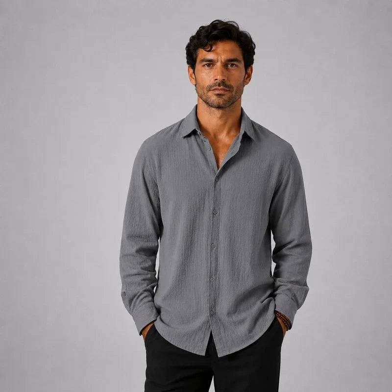 Camisa de Lino Hombre Mar del Plata - foto 5