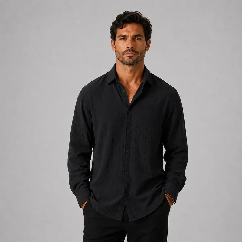 Camisa de Lino Hombre Mar del Plata - foto 6