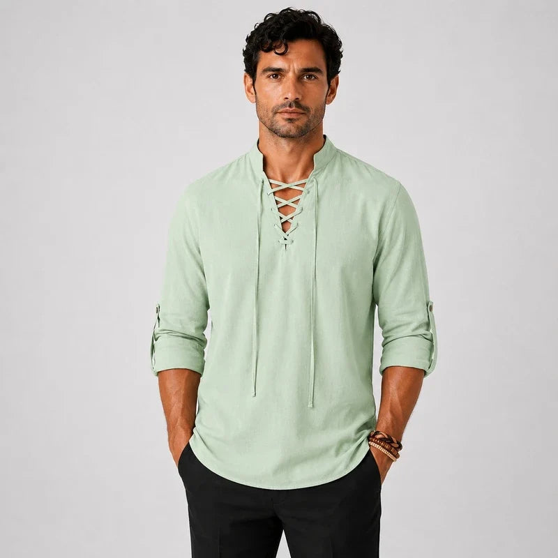 Camisa de Lino Hombre Villa Gesell - foto 6