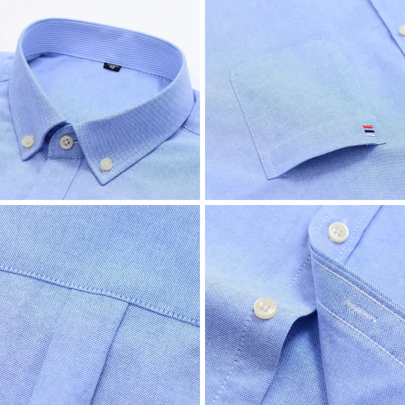 Camisa Hombre a Rayas Manga Larga Algodón Premium Elegante - foto 5