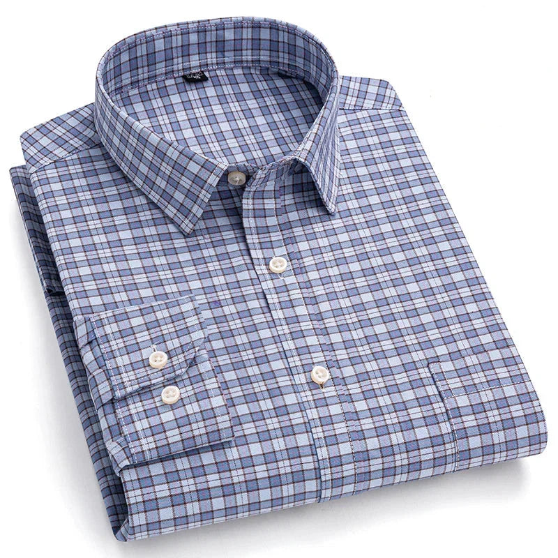 Camisa Hombre a Cuadros Manga Larga 100% Algodón Tandil Premium - foto 2