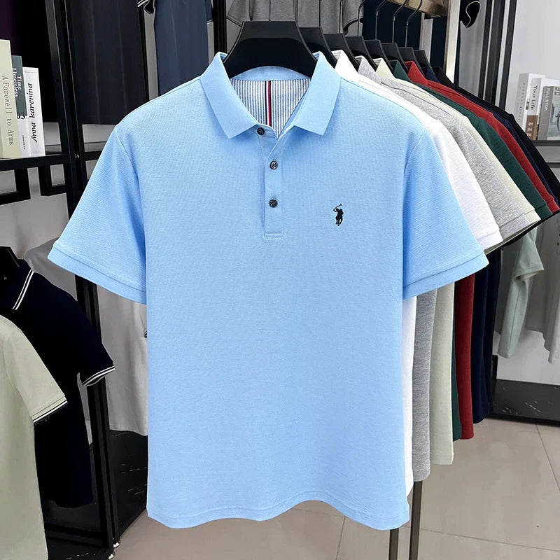 Camisa Polo Hombre 100% Algodón con Bordado Casual Elegante - foto 3