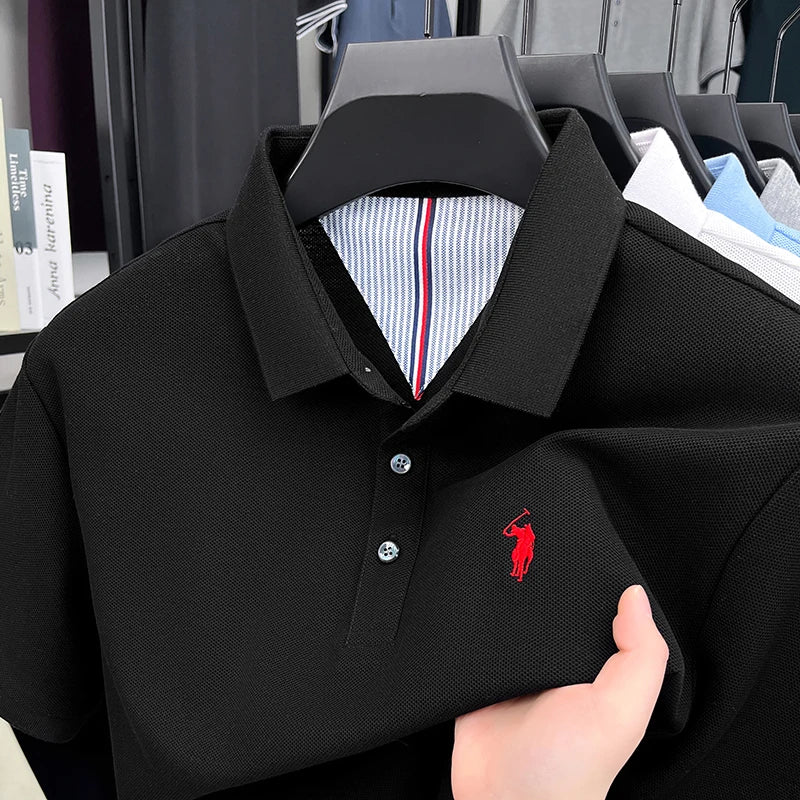 Camisa Polo Hombre 100% Algodón con Bordado Casual Elegante - foto 13