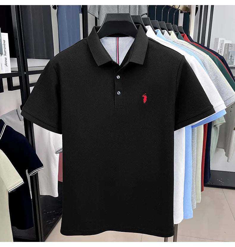 Camisa Polo Hombre 100% Algodón con Bordado Casual Elegante - foto 14