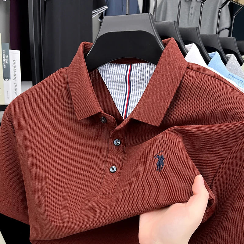 Camisa Polo Hombre 100% Algodón con Bordado Casual Elegante - foto 17