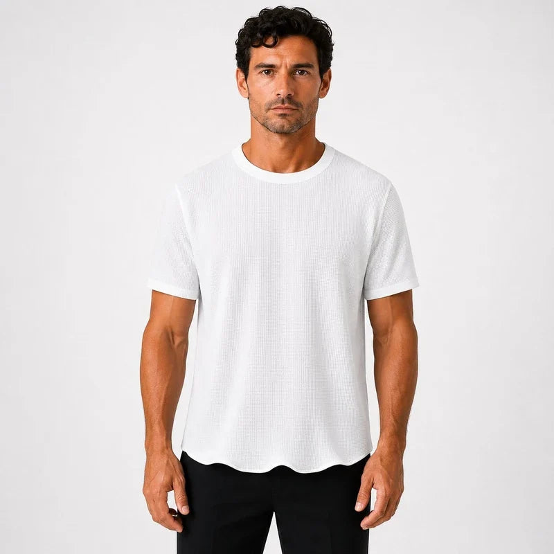 Remera Hombre Waffle Cuello Redondo Parma