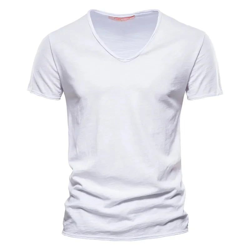 Remera Hombre 100% Algodón Slim Fit Cuello V Palermo - foto 10
