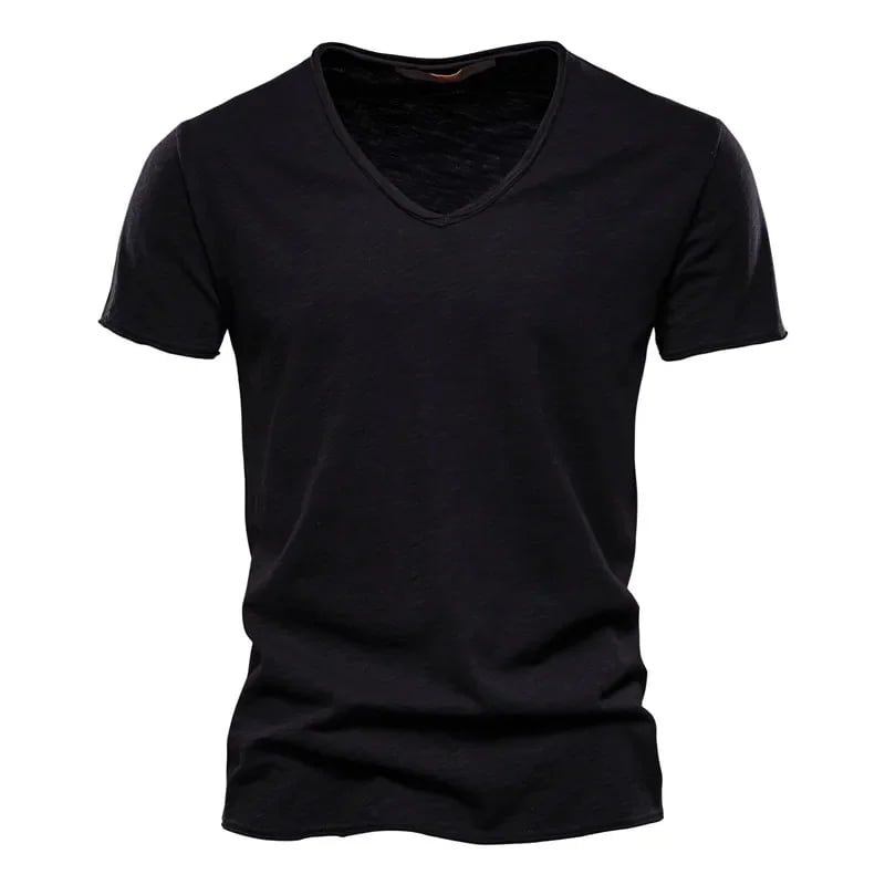 Remera Hombre 100% Algodón Slim Fit Cuello V Palermo - foto 7