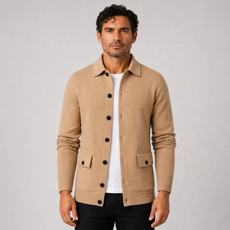 Cardigan Hombre Cuello Vuelto Slim Fit Bariloche