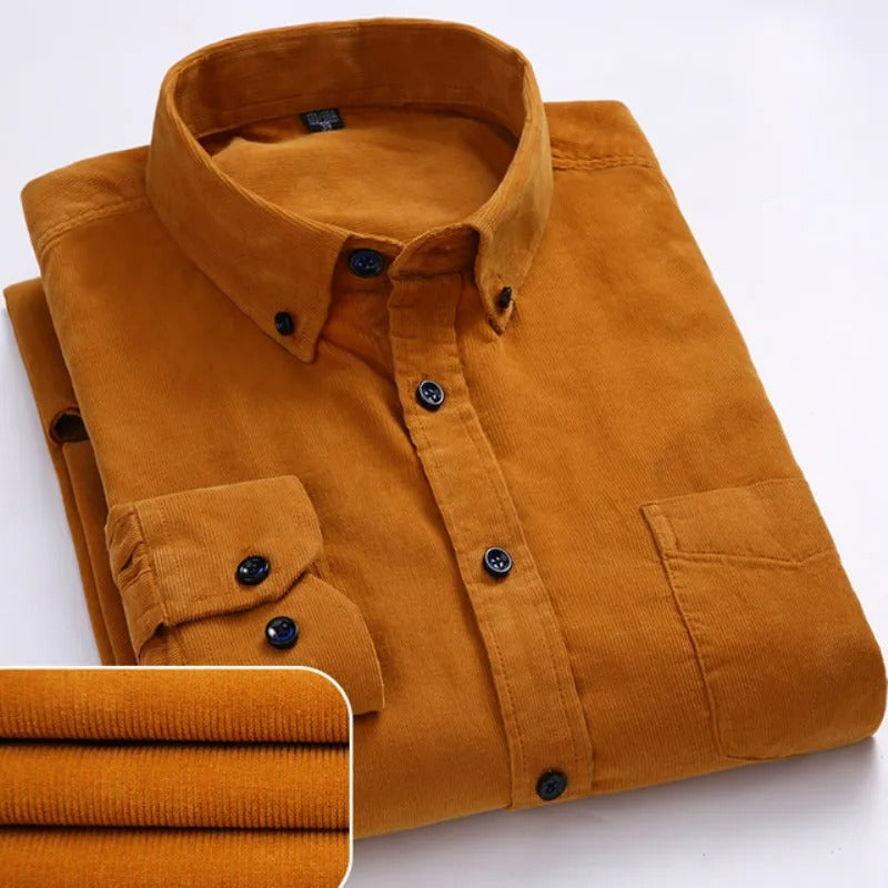 Camisa de Corderoy Hombre 100% Algodón Manga Larga Cremona - foto 5