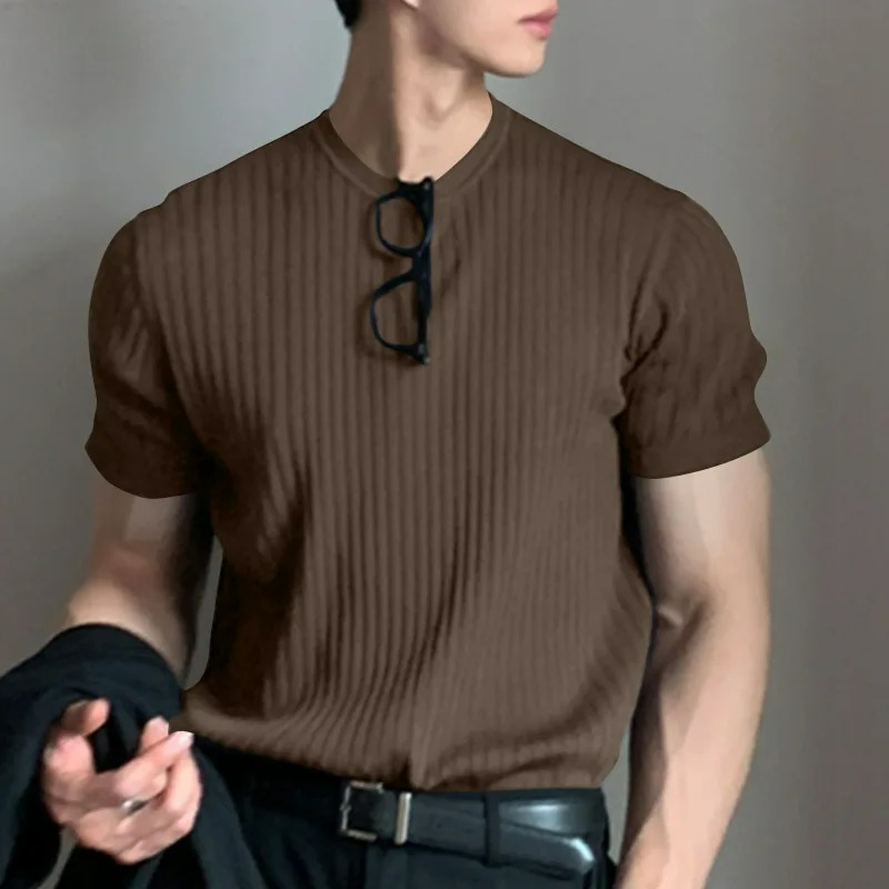 Remera Hombre de Algodón Slim Fit Cuello Redondo Caballito - foto 6