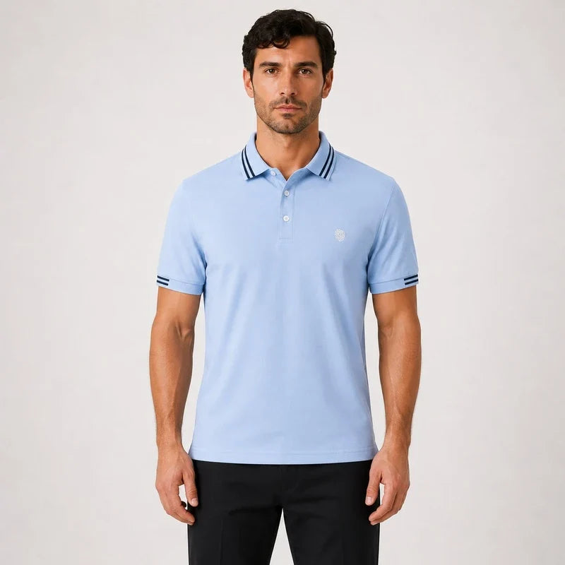 Camisa Polo Hombre 100% Algodón Piqué Casual Rosario