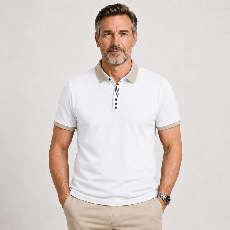 Camisa Polo Hombre Martínez Algodón Casual Versátil Botones - foto 4