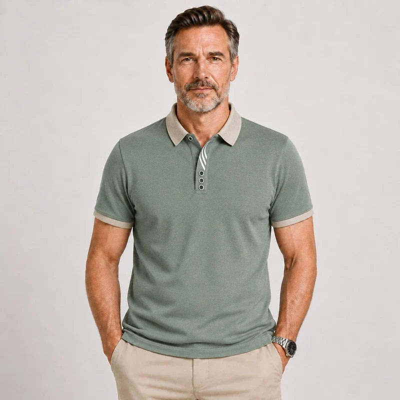 Camisa Polo Hombre Martínez Algodón Casual Versátil Botones - foto 5