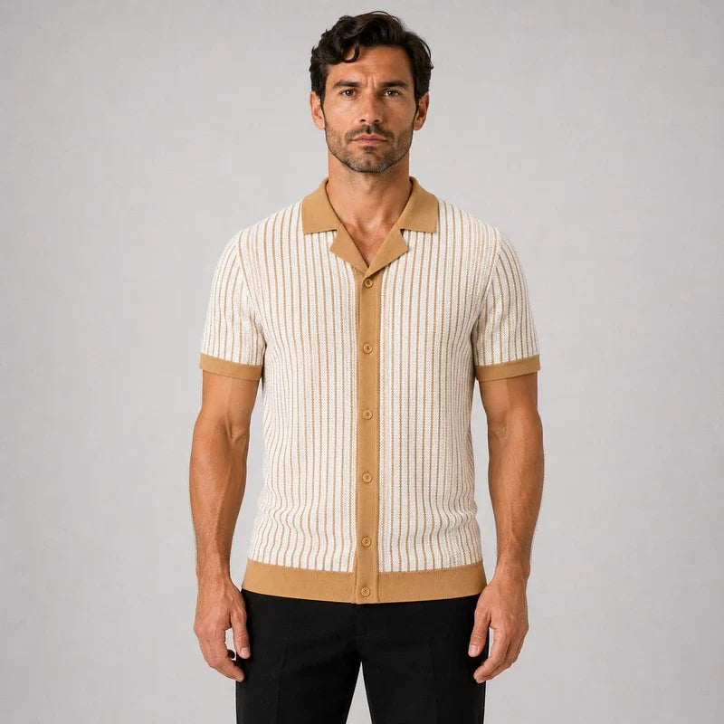Camisa Polo Hombre de Punto a Rayas Coghlan
