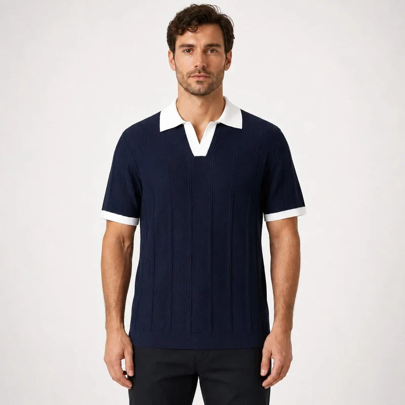 Polo Hombre Old Money Tricot Premium Calce Elegante