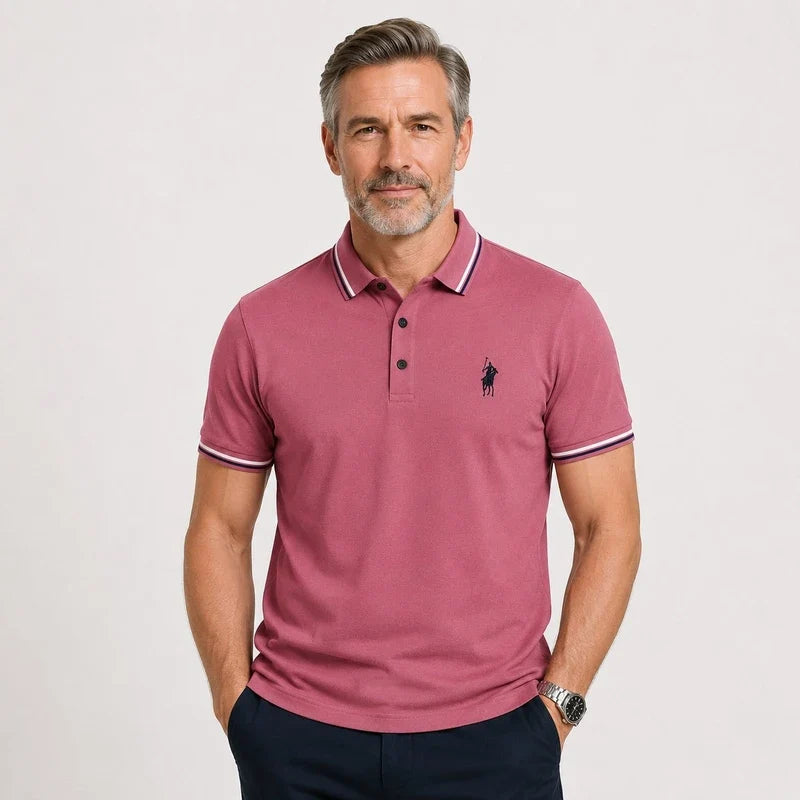 Camisa Polo Hombre San Isidro Algodón Manga Corta Elegante y Cómoda - foto 6