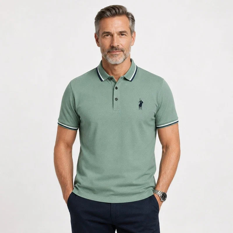 Camisa Polo Hombre San Isidro Algodón Manga Corta Elegante y Cómoda - foto 4